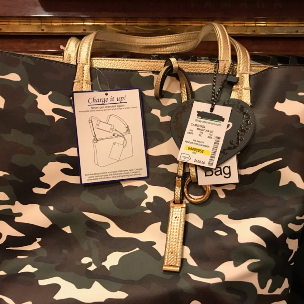 Vegan Charge It Up cell phone bag